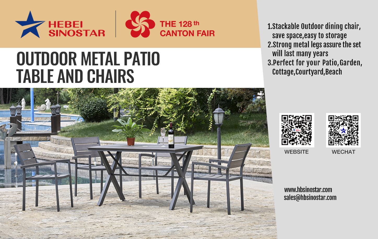 Outdoor Metal Patio Table And Chairs hbsinostar3 Outdoor Metal Patio Table And Chairs hbsinostar3