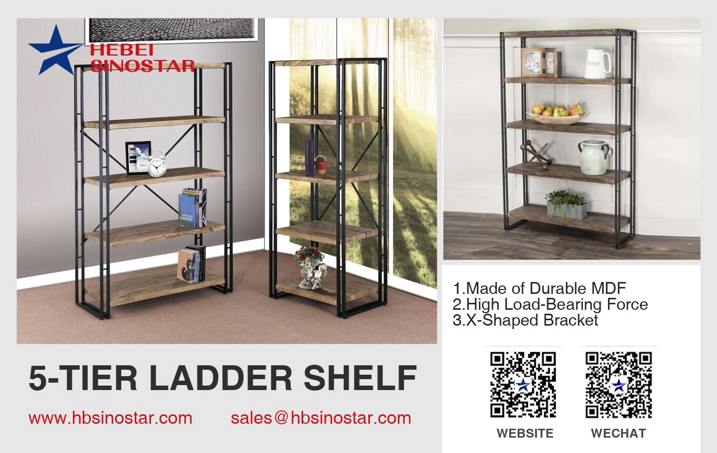 5-Tier-Ladder-Shelf-hbsinostar 5-Tier-Ladder-Shelf-hbsinostar