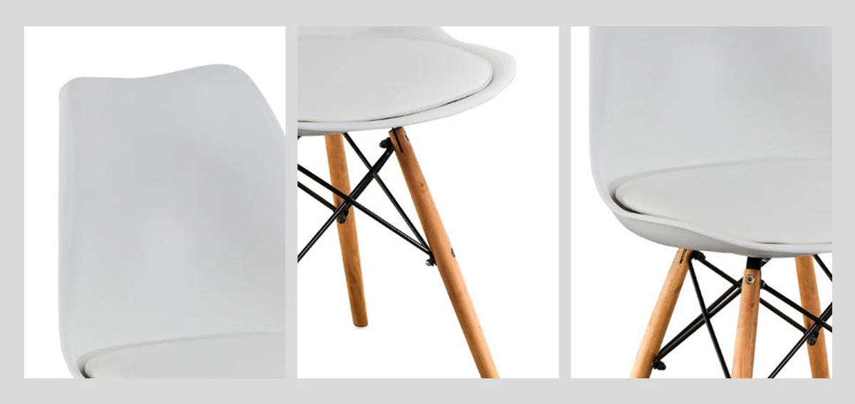 Plastic Dining Chairs With Wooden Legs details