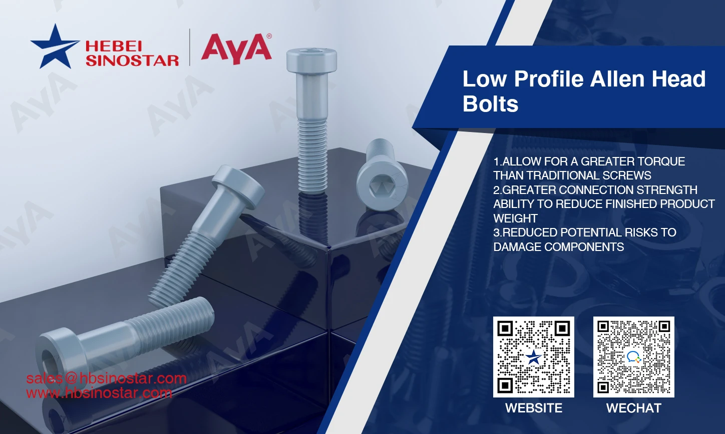 Low Profile Allen Head Bolts advantage